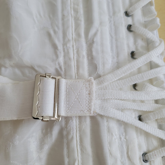 Vintage Sears Fan Corsette Gorgeous Lace Up Waist Trainer Support Cosplay - Picture 16 of 16